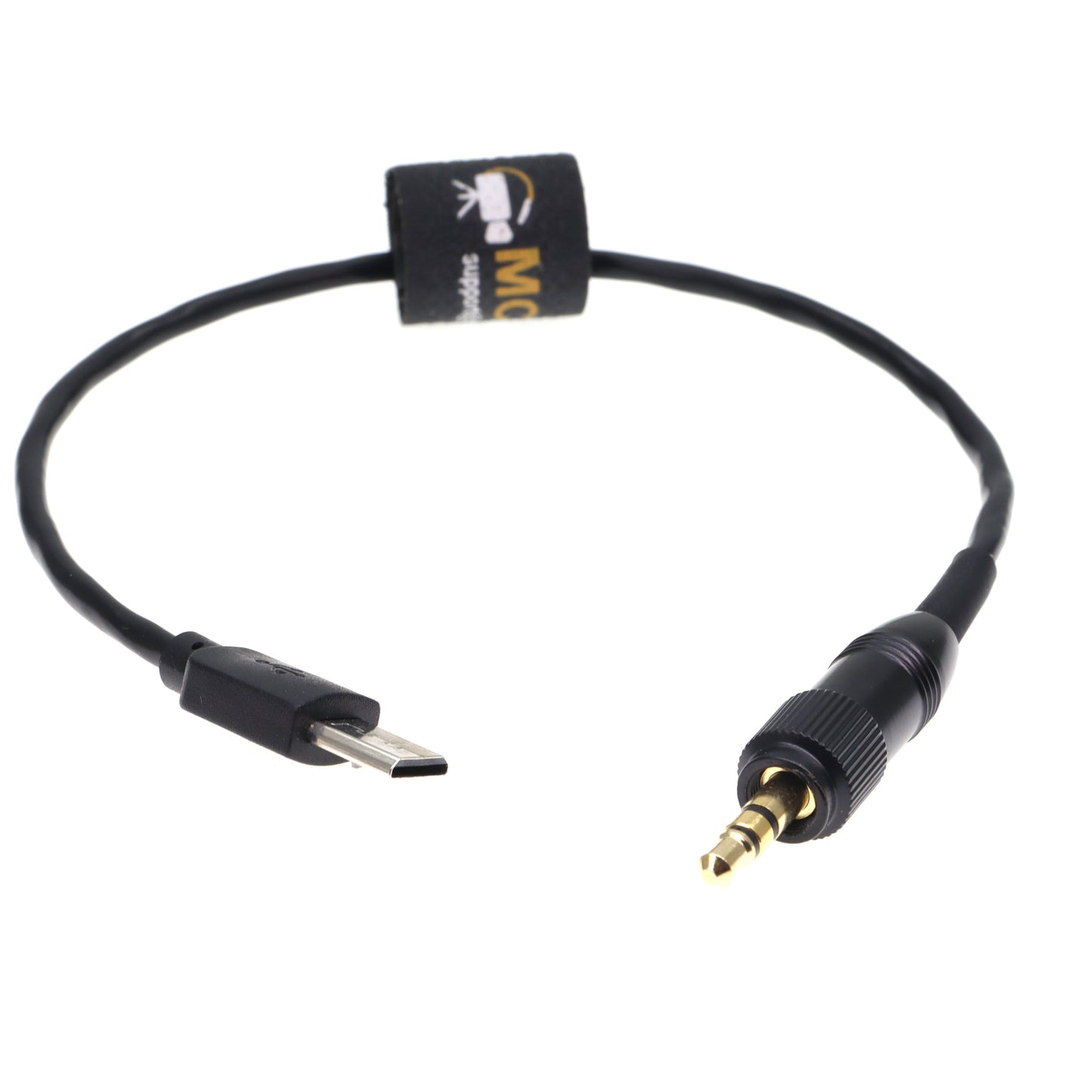 Micro USB to Straight Locking 3.5mm TRS Timecode Cable for Sony FX3 FX30 A7S3 A1 Camera for Deity TC-1 Timecode Generator