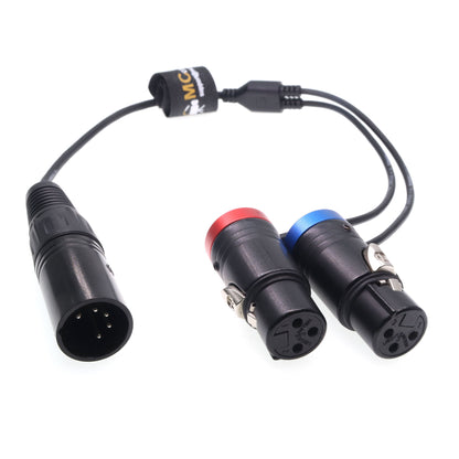 NEUTRIK XLR 5Pin Male To Dual XLR 3pin Female for Sony Venice Arri Amira Audio Cable