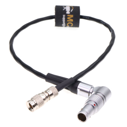 Din 1.0/2.3 to Rotatable 0B 9 Pin Timecode Cable for RED Komodo 6K Camera