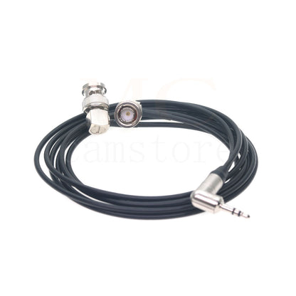 3.5 audio plug to 2 BNC Timecode Cable for ZOOM F6 Time code input and output cable