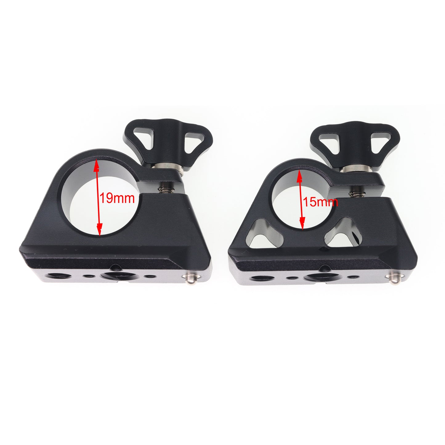 15mm 19mm Fixed Buckle Strap with 1/4" & 3/8" Screw Hole for ARRI RED Camera Wireless Focusing Guide Rail Expansion, Camera Support Adapter