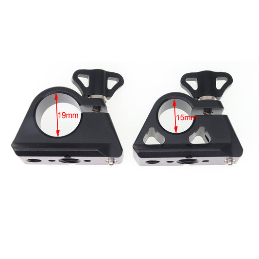15mm 19mm Fixed Buckle Strap with 1/4" & 3/8" Screw Hole for ARRI RED Camera Wireless Focusing Guide Rail Expansion, Camera Support Adapter