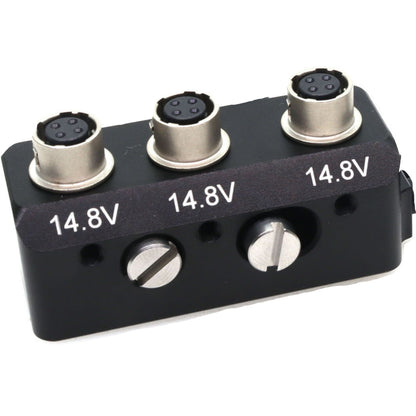 Hirose 4pin to 3 Port 4pin Female Power Supply Splitter Box for Sound Device 688 788T for Zoom F4 F8 Power Distributor