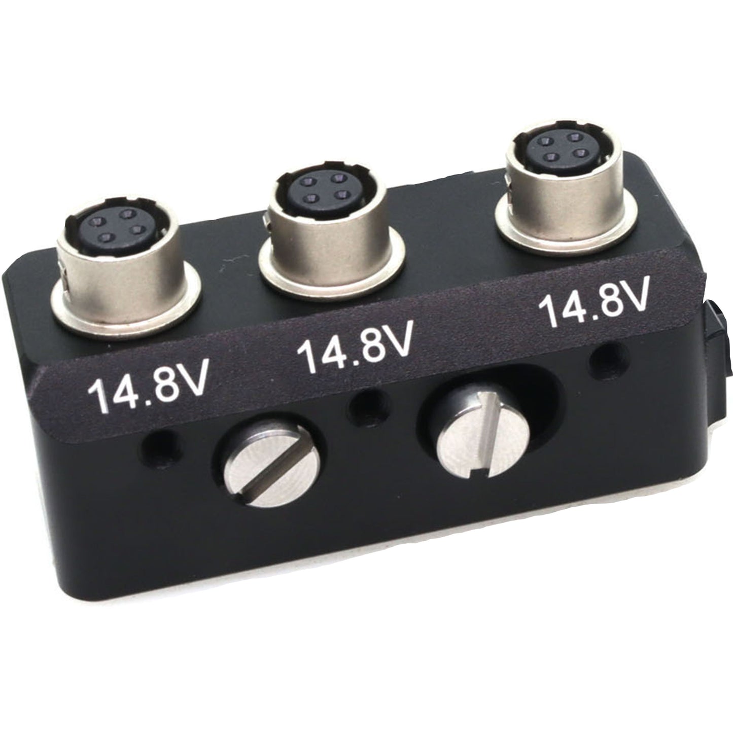 Rotatable Hirose 4pin to 3 Way HRS 4pin Female Power Supply Splitter Box for Sound Device 688 788T for Zoom F4 F8 Power Distributor