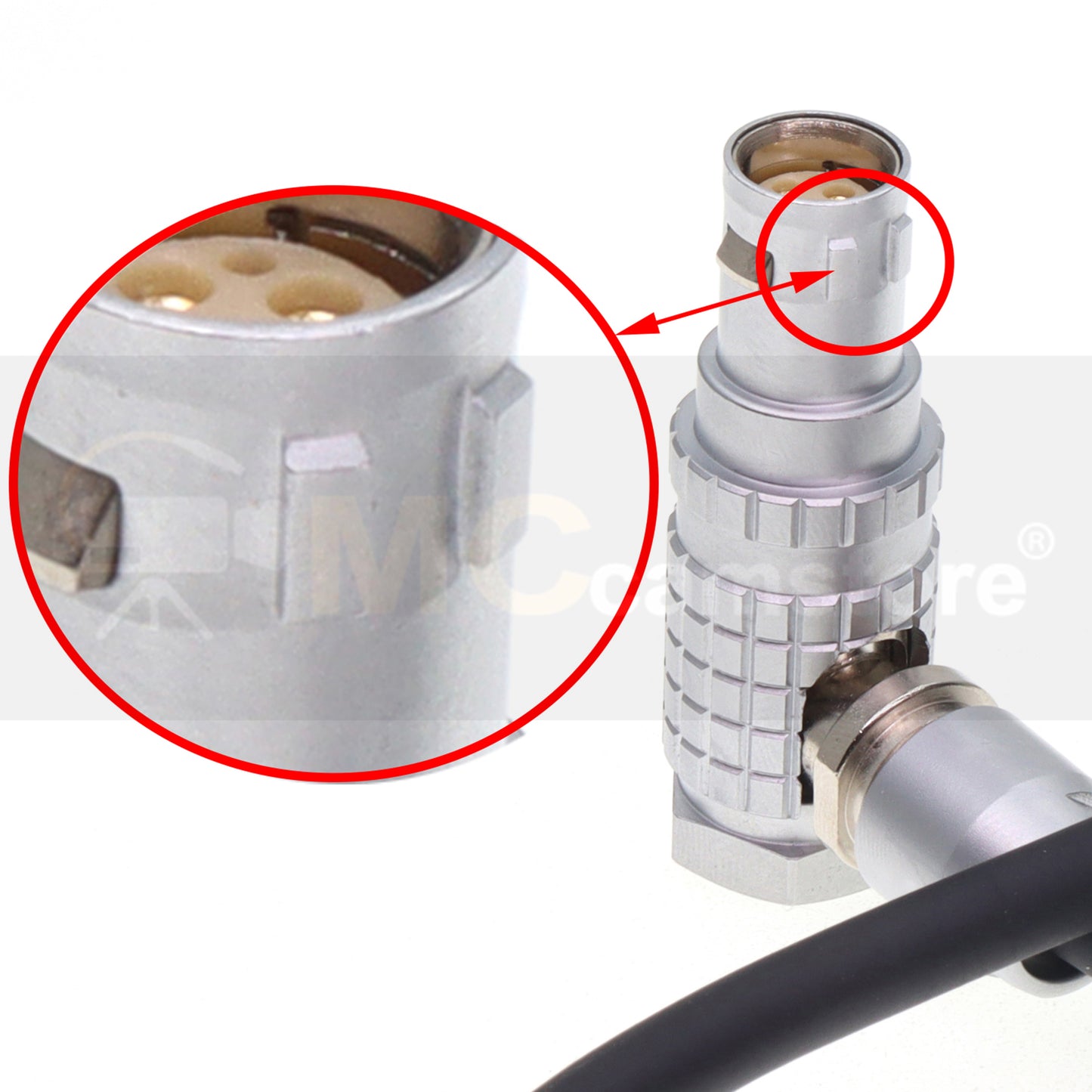 XLR 4 Pin Male to 6 Pin Right Angle Female Power Cable for RED Komodo-X V-Raptor DSMC1 DSMC2 DSMC3, DJI Ronin 4D Camera