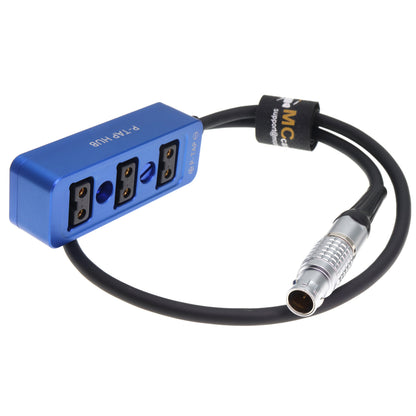 1B 6 Pin 4+2 Power Splitter Cable for DJI Ronin 2 Gimbal Stabilizer to 3 Port D-Tap Female Power Splitter for Monitor Camera