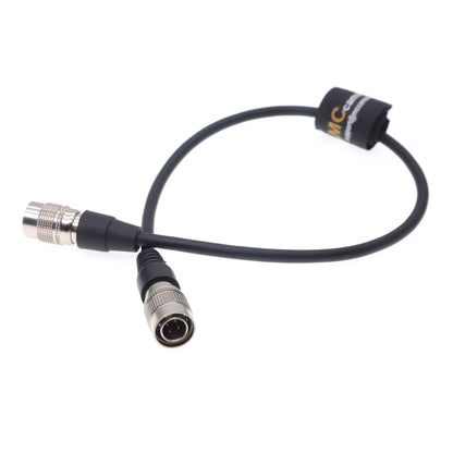 Hirose 4 Pin Male to Male Power Cable for Sound Devices 644 688 Zoom F4 F8 Zaxcom Recorder