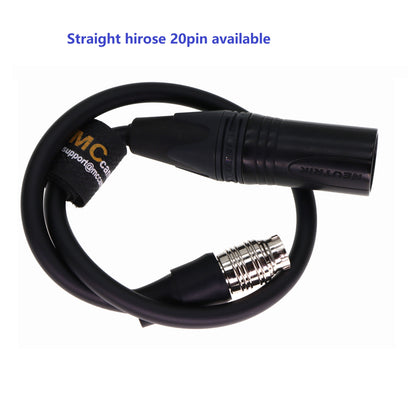 XLR 4 pin to Hirose 20 Pin Power Cable for Fujinon Cabrio Cine Lens