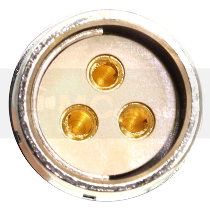 XLR 3 Pin Male to FI 3 Pin Female Power Cable for Phantom VEO High Speed Camera BACK UP DC INPUT 20 - 28V DC