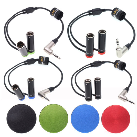 3.5 TRS to TWO TA3M 3 Pin Audio Cablefor RØDE Wireless GO II for Canon C70