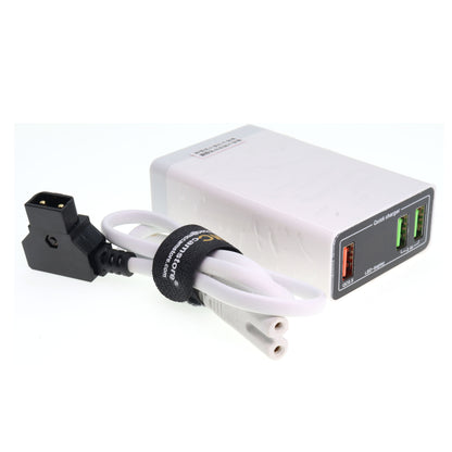 Fast Charging D-Tap to Three 5V 2.4A USB Adapter Connector Camera Battery Dtap USB-Power-Cord