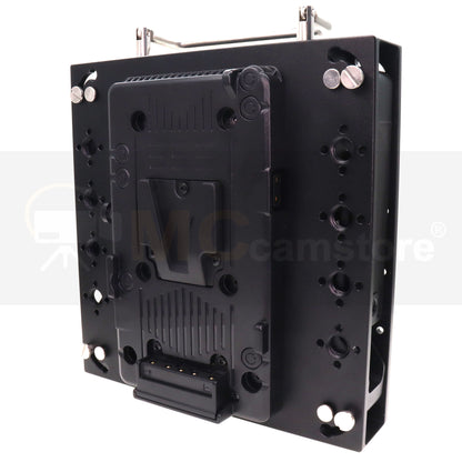 Portable Monitor Magic Arm with D tap Splitter Cable, Image Transmission Magic Leg, Monitor Splitter, V-Mount Battery Separation Multi-Function Monitors Bracket