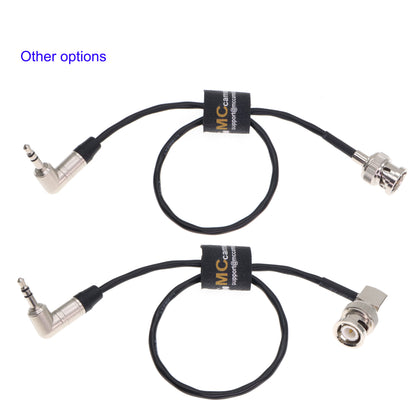 Timecode Cable Tentacle Sync 3.5mm TRS Jack to Right Angle BNC for Canon C70 C300 MK II C500 for Sony F55 FX9 FX6 Time Code Sync