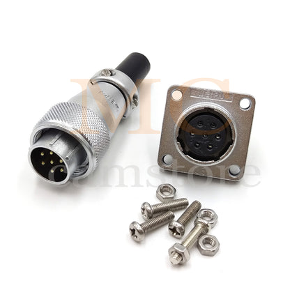 WEIPU WS16 Aviation Connector, 2 3 4 5 7 9 10pin Industrial Electrical Power Cable Plug Socket