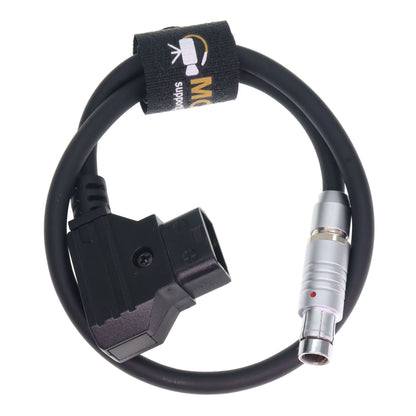 D-tap to Fischer RS 3 Pin Male Power Cable for TILTA Wireless Focus/Arri Alexa/RED/CineTape Measure Controller