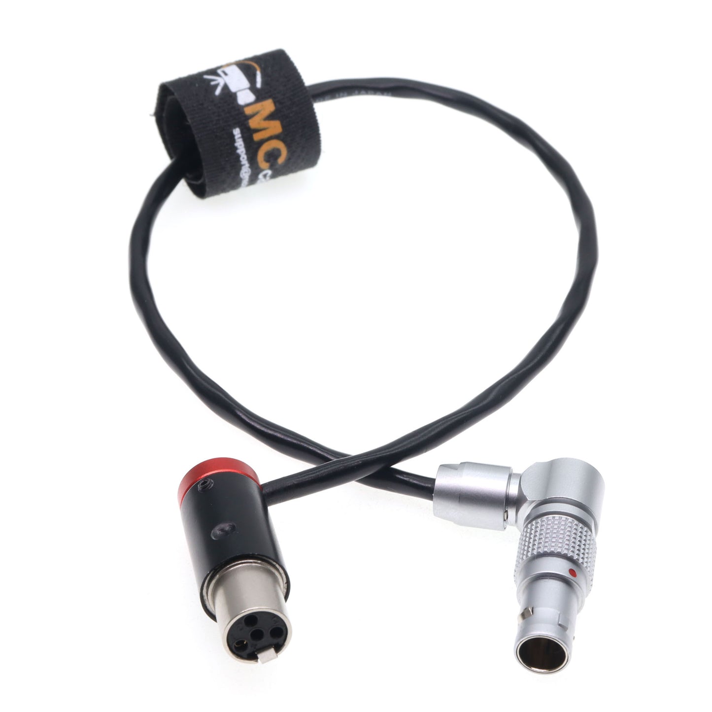 Tvlogic 055/056/058 Power Cable, Rotatable 0B 2pin Male Connector to Ta4f 4pin Female Cable 12V