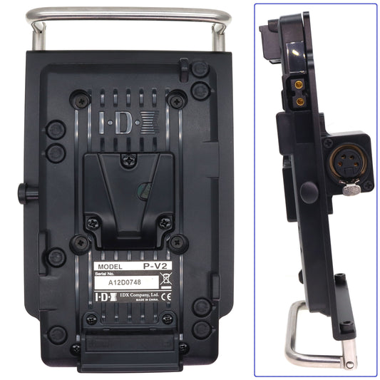 Portable V-Mount to XLR 4pin Power Output Handle Fixing Plate for ARRI mini miniLF, RED V-Raptor Komodo-X, CineAlta Venice Camera