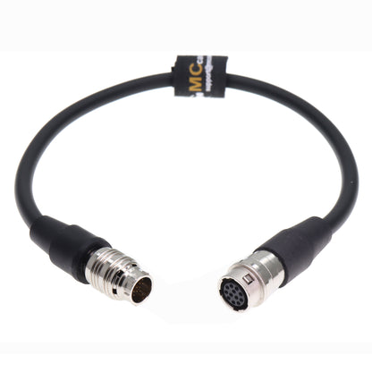 Servo Lens Zoom 20-Pin Hirose to Fujinon 12-Pin Controller Adapter Cable for Canon CN-E ZOOM FOCUS LENS