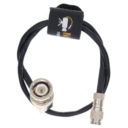 Timecode Cable for Canon R5C C400 EOS Camera for Zoom Sound Devices, BNC Male to DIN 1.0/2.3Time Code Sync Cord
