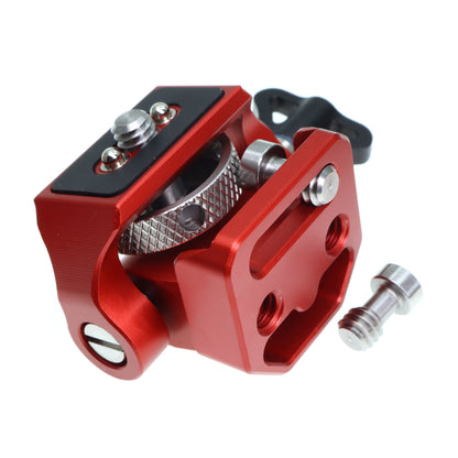 Field Monitor Mount Adjustable 360° Swivel and 180° Tilt Camera Bracket, Camera Monitor Holder with Cold Shoe for Camera Cage Rig Accessories