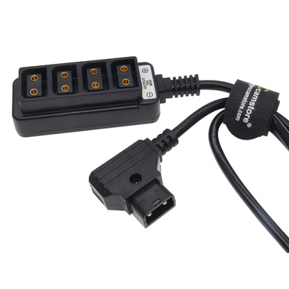 D tap to 4 Port Power Tap P-tap Strip D-tap Splitter Hub Cpmpatible for ARRI RED Teradek SmallHD V-Mount Gold-Mount Steadicam with D-Tap Output