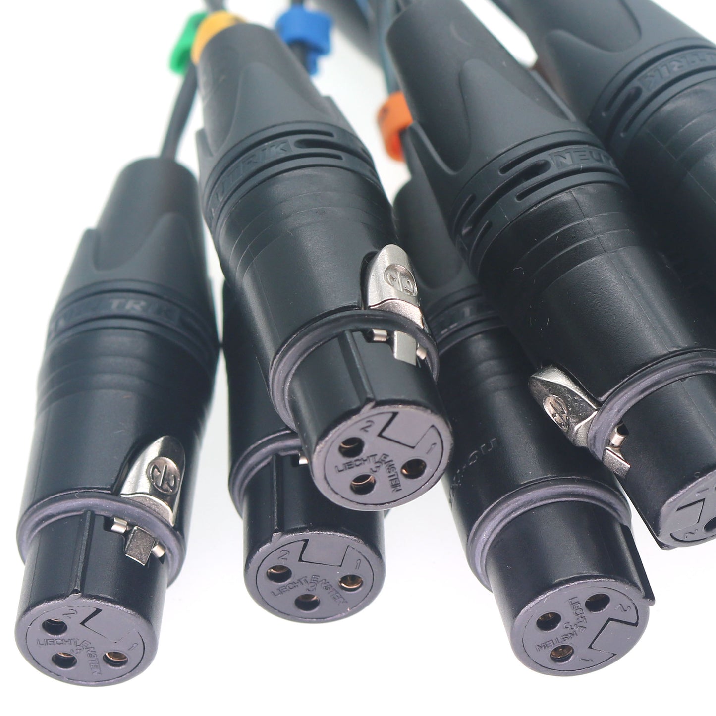 DB25 Male to 8 Channel XLR 3Pin Female Balanced Audio Cable for Canare MR202-8AT DB25 to NEUTRIK XLR 3 Pin Audio Breakout Cable