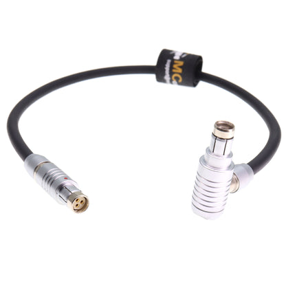 CCM-1 Camera Control Monitor Power Cable for ARRI Alexa 35, Alexa Mini LF Camera, Right Angle RS 3 pin Male to RS 3 pin Female