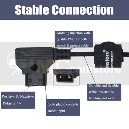 D TAP to Hirose 20-Pin Power Coiled Cable for Fujinon Cabrio Lens Servo Motor