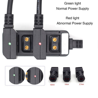 Y-type PCB Chip protect Camera Reverse protection safe d tap ptap power supply diy cable for 4k camera film monitor recorder plug jack connector