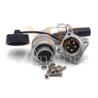 WEIPU WS20 Aviation Connector, 2 3 4 5 6 7 8 9 12 15pin Industrial Electrical Power Cable Angle Plug Socket