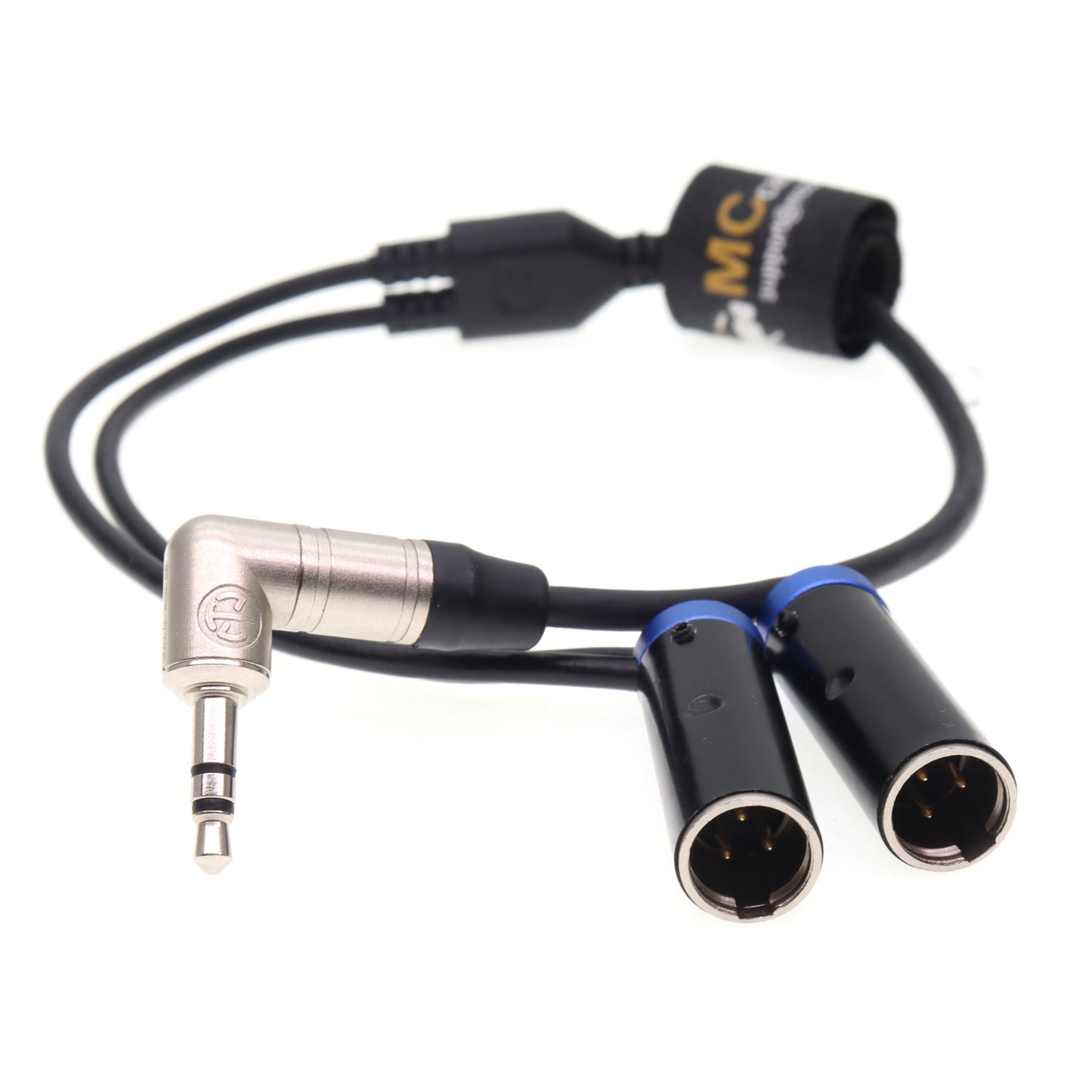 3.5 TRS to TWO TA3M 3 Pin Audio Cablefor RØDE Wireless GO II for Canon C70