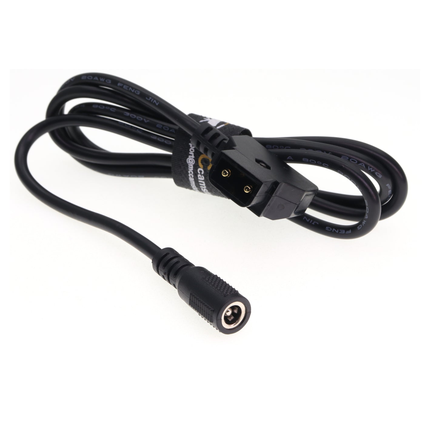 D-tap to DC Cable, Power Tap DTap BTap Plug to DC 5.5 * 2.5mm Female Plugs for Lights Lamps Monitors Cameras and DSLR More Camcorder Devices