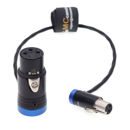 Low Profile TA3F Mini XLR 3 Pin Female to XLR 3Pin Female for Sound Devices 688 778T SCORPIO Link Lectrosonics SOMMER SOD-14 Audio Cable