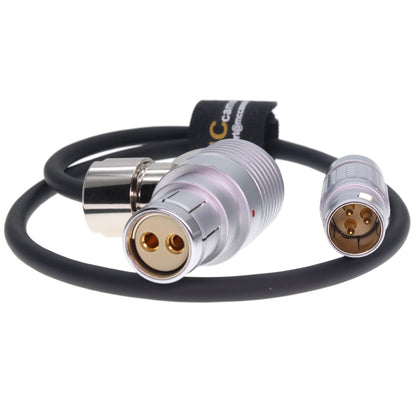 Tiffen Steadicam M-1 M2 Ultra/Master 2B 3Pin 24V to Right Angle 2 Pin Female 24V Power Cable for ARRI Alexa XT SXT LF SXT-W Classic Camera