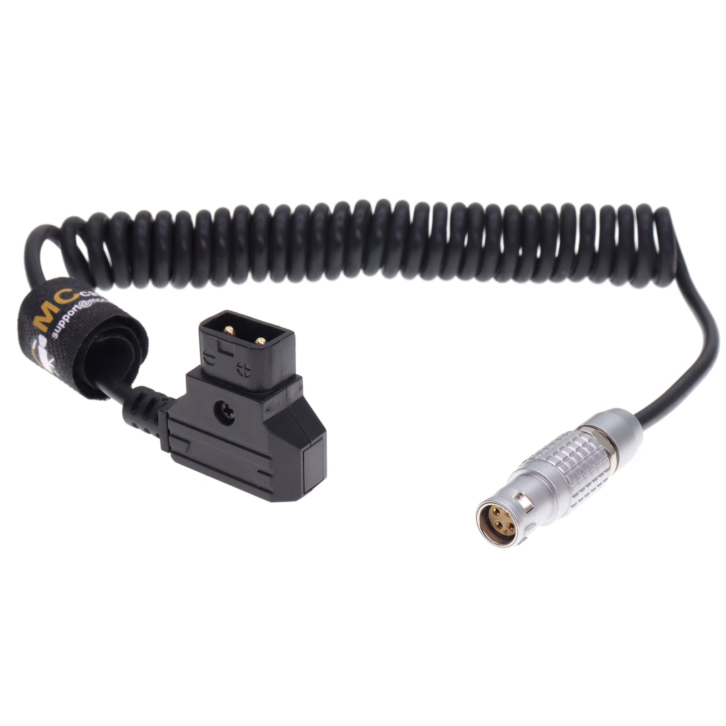 RED DSMC2 D-tap to 1B 6 Pin Female Power Coiled Cable for RED Komodo-X| V-Raptor| Scarlet| Epic| Helium| Weapon Camera, for DJI Ronin 4D