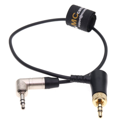 Locking 3.5mm TRS to 3.5mm TRS Timecode Cable for Deity TC-1 Right Angle 3.5mm TRS for DSLR and Mirrorless Camera