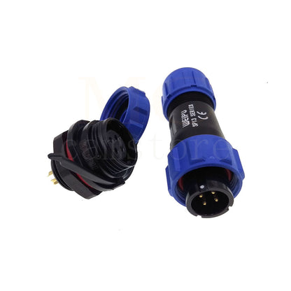 WEIPU SP13 IP68 Waterproof Connector, 2 3 4 5 6 7 9pin Thread Nut Panel Mount / Cable to Cable Power Plug Socket