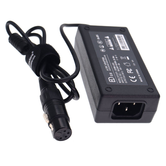 4 pin XLR 12V 5A Power Supply Cable for Sony PMW F55 F3, Venice, Canon C300 MKII, C500 MKII, C700 Monitor and Blackmagic URSA, VariCam Cameras