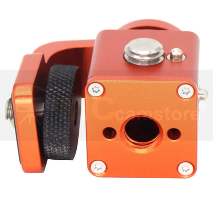 Rotating Pan Tilt Bracket Monitor Bracket, Adjustable Back and Forth Tripod Mount Ball Head DSLR Camera Arca Swiss Compatible with Locating Pins 3/8" 1/4" Fixed Screws