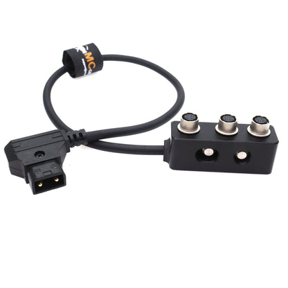 D-tap to Hirose 4pin Power Supply 1 to 3 Splitter Box for Sound Device 688 788T for Zoom F4 F8 Power Distributor