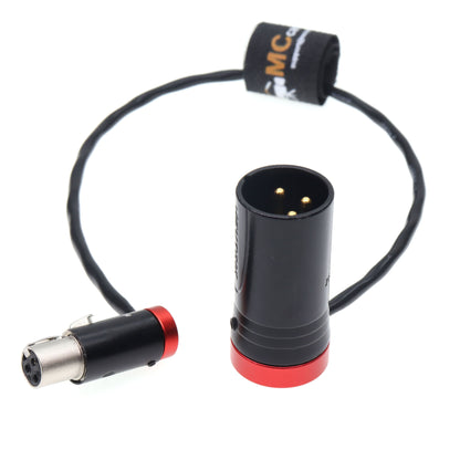Low Profile TA3F to XLR 3 Pin Male Audio Cable for Lectrosonics Receivers