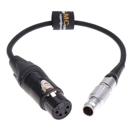Power Cable 4 Pin XLR Female to Straight 1B 6 Pin Male for Ronin 2 Gimbal Stabilizer for Sony F55 SXS Venice Camera