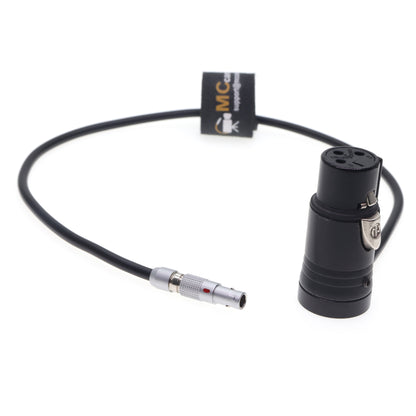 00B 5pin to Low Profile XLR 3 Pin for Shure Mixer Microphone Audio Cable for RED Komodo/V-Raptor Z CAM E2 for ARRI ALEXA Mini Camera