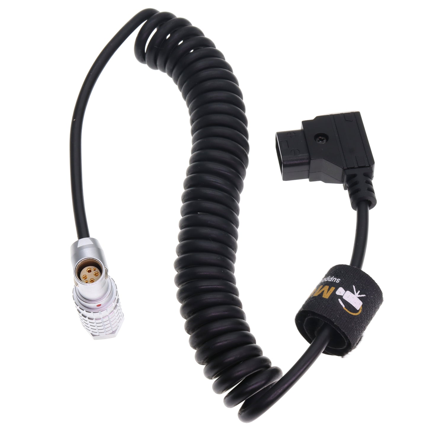 RED DSMC2 D-tap to 1B 6 Pin Female Power Coiled Cable for RED Komodo-X| V-Raptor| Scarlet| Epic| Helium| Weapon Camera, for DJI Ronin 4D