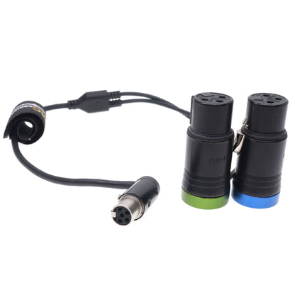 LP TA5F to Dual LP XLR 3Pin Female Audio Y-Cable for Zaxcom QRX200 for Lectrosonics SRa5P, SRb5P for Wisycom MCR54