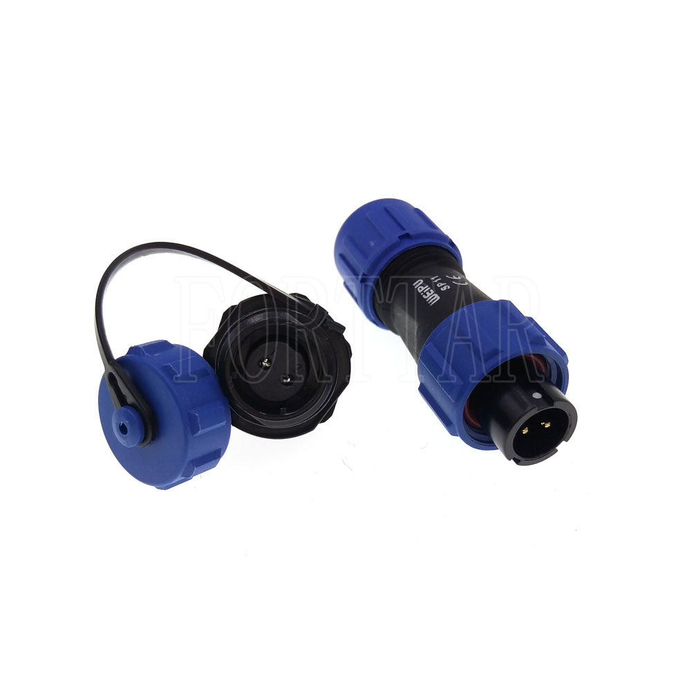 WEIPU SP11 IP68 Waterproof Connector, 2 3 4 5pin Thread Nut Panel Mount / Cable to Cable Power Plug Socket