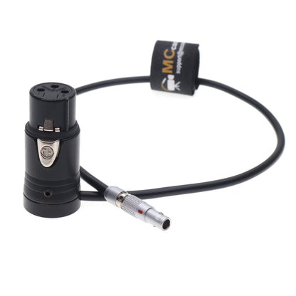 00B 5pin to Low Profile XLR 3 Pin for Shure Mixer Microphone Audio Cable for RED Komodo/V-Raptor Z CAM E2 for ARRI ALEXA Mini Camera