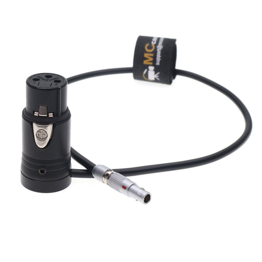 00B 5pin to Low Profile XLR 3 Pin for Shure Mixer Microphone Audio Cable for RED Komodo/V-Raptor Z CAM E2 for ARRI ALEXA Mini Camera