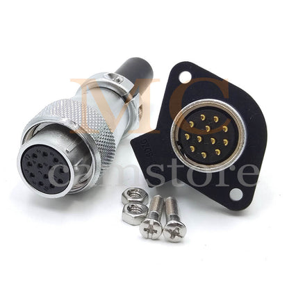 WEIPU WS20 Aviation Connector, 2 3 4 5 6 7 8 9 12 15pin Industrial Electrical Power Cable Plug Socket