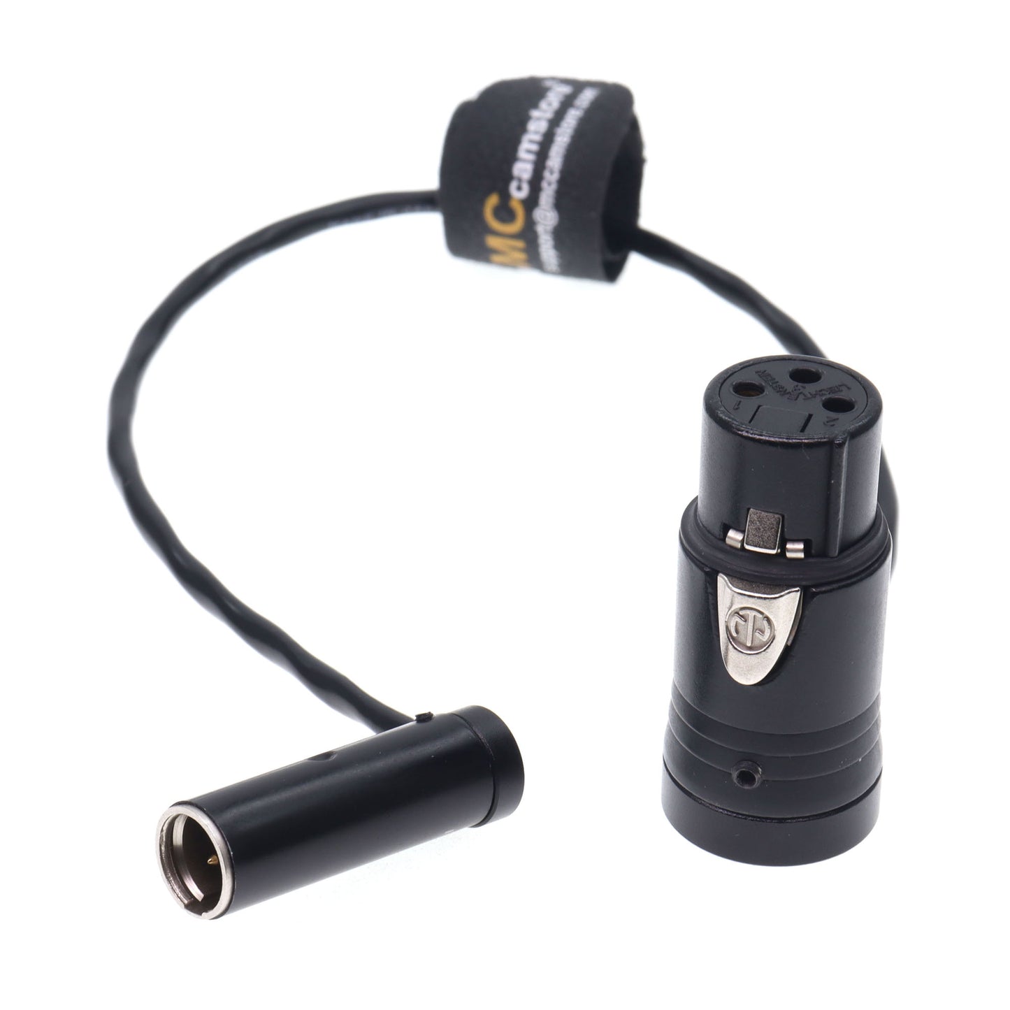 Low Profile TA3M 3PIN Male to XLR 3 Pin Female Audio Cable for Canon C70, BMPCC 4K 6K Pro Camera Video Assist
